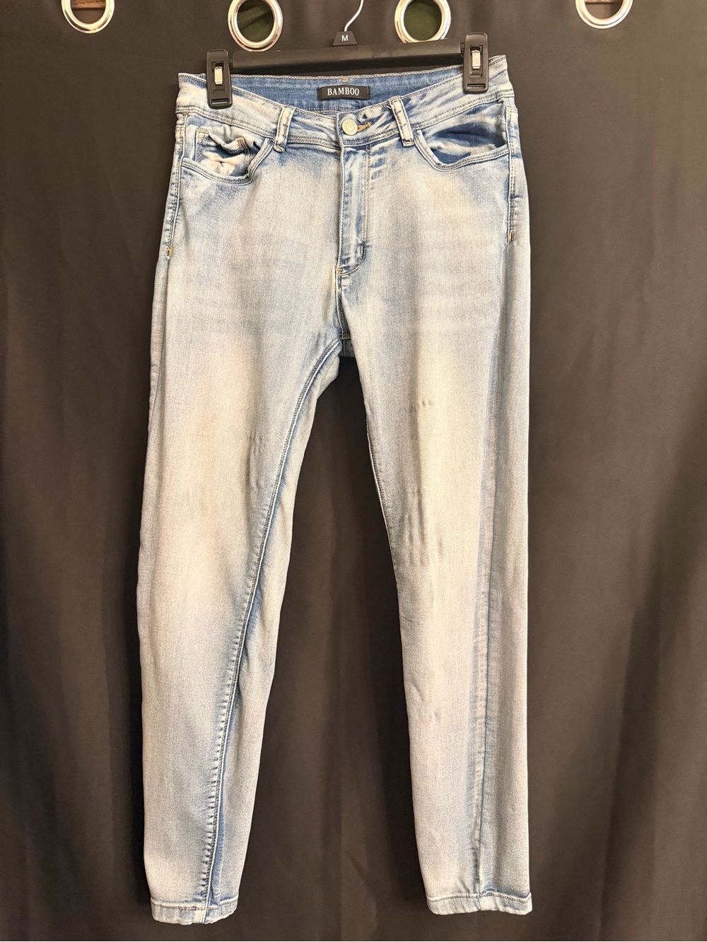 Bamboo Jeans light wash skinny jeans, size 11